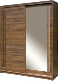 Dulap EFFECT, stejar columbia, PAL melaminat, cu 2 usi, 175x59x215 cm