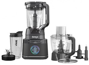 Blender 3in1 Ninja TB401EU, 1200W, 2.1 L, 10 viteze + moduri, Timer, LED, Tehnologie BlendSense, Fara BPA, Negru