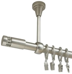 Galerie simpla prindere tavan xantos 19 mm crom mat (Alege marime: 120 cm)