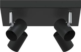 vidaXL Spot de tavan Negru 26,5 x 26 x 11,5 cm Metal