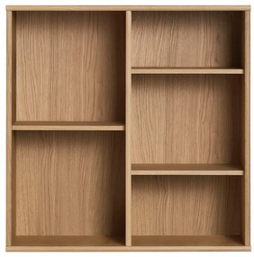 Bibliotecă în culoare naturală cu aspect de lemn de stejar suspendată 70x70 cm Mistral – Hammel Furniture
