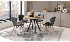 Masă de dining extensibilă ARTUR stejar artisan/negru