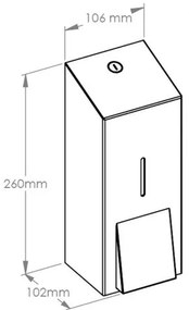 Dozator de dezinfecție (spray) Stella, 0,8 l, oțel inoxidabil mat