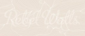 Fototapet, Plantain Lilies, Warm Beige, Rebel Walls