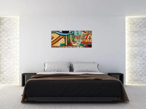 Tablou- Pictură egipteană (120x50 cm)