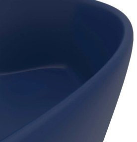 Chiuveta de lux cu preaplin, albastru mat, 36 x 13 cm, ceramica matte dark blue
