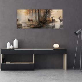 Tablou - Vintage pictura wildlife (120x50 cm)