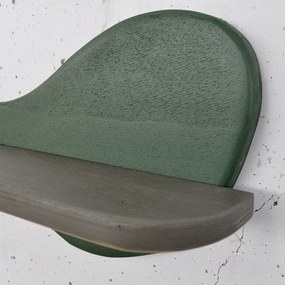 Raft de perete Mehehe (verde închis + gri). 1127535