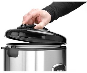 Aparat de gătit orez negru/argintiu – Hendi