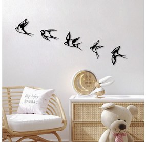 SET 5x decorațiune de perete păsări
