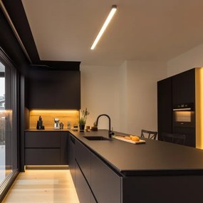 Brilagi - Plafonieră LED aplicată FULLDAY, 20/30/40W, 230V, 2700/4000/6000K, negru