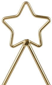 Coroană de Advent, aurie, metalică, BASIL