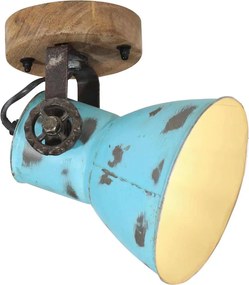 vidaXL Lampă de perete 25 W, albastru uzat, 11,5x11,5x25 cm, E27