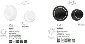 Aplica LED ambientala, ajustabila ODIN neagra NVL-910162