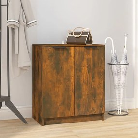 vidaXL Pantofar, stejar fumuriu, 59x35x70 cm, lemn prelucrat