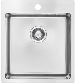 Chiuveta bucatarie inox Deante Olfato, 45x50 cm, otel slefuit 450x505 mm, Otel slefuit