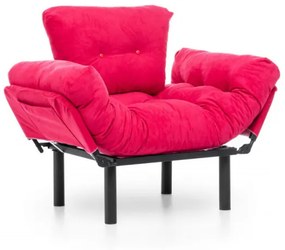Fotoliu Extensibil Nitta Single, Fucsia