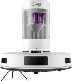 Aspirator robot MAGNUM UP, 45 W, 20 000 Pa, 180 min, 230 ml, Rezervor automat, Senzori SMART, Curatare umeda/uscata, Alb