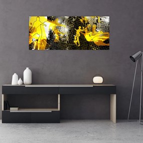Tablou - Fotbal în marele oraș (120x50 cm)