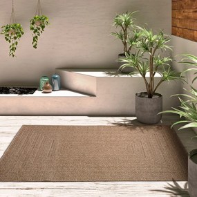 Covor pentru exterior și interior în culoare naturală 80x150 cm Acra – Universal