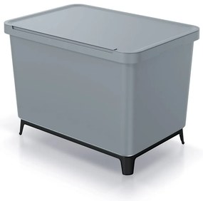 Coș de gunoi, 4 x 10 l, gri