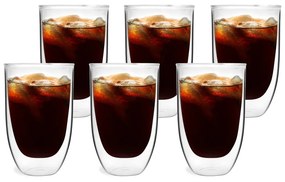Set 6 pahare cu perete dublu Vialli Design NATALIE, 350 ml