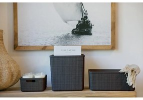 Coș de depozitare Curver Jute, 5 l, albastru