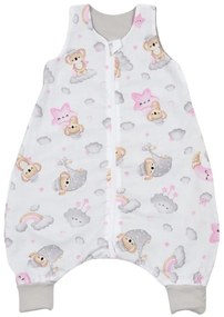 Sac de dormit cu picioare 6-18 luni Kidizi Koala Dreams Pink 1 tog, mansete transformabile in soseta