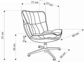 Fotoliu Snug, crem