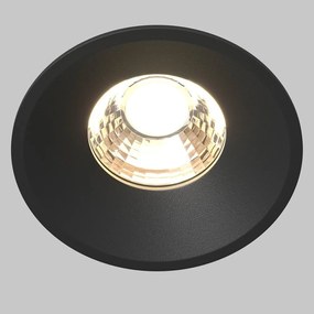 Spot LED incastrabil iluminat tehnic Round D-8cm negru