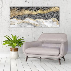 Tablou - Mandala în marmură (120x50 cm)