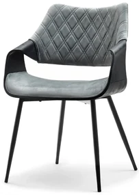 Scaun Rolf K (gri negru + negru). 1111251