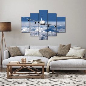 Tablou - Avion în nori (150x105 cm)