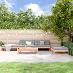3186639 vidaXL Set mobilier relaxare de grădină, 5 piese, lemn masiv douglas