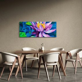Tablou - Nufăr pe apă (120x50 cm)