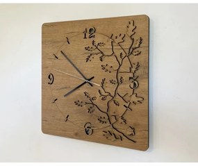 Li-Go 5499/DUB2 - Ceas de perete, 1xAA, 40x40 cm, stejar