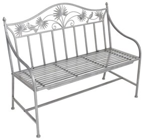Bancă de grădină gri din metal Talin - Garden Pleasure