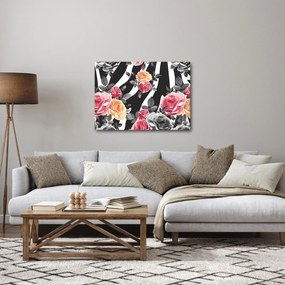 Tablou cu trandafiri înfloriți (70x50 cm)