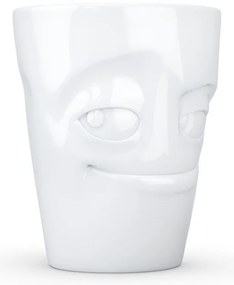 Cană din porțelan cu mâner șarlatan, 58products, alb