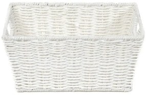 Cos din rachita compactor 31 x 24 x 14 cm, alb