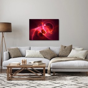 Tabloul modern cu abstacție roz (70x50 cm)