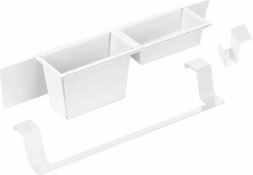 Set accesori chiuveta Deante Magnetic alb/mat