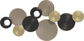 HOMCOM Decorațiune de perete, design 3D, ramă metalică, utilizare versatilă, multicolor | Aosom Romania