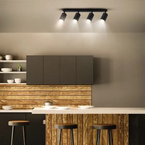 Spot pentru baie Brilagi SELE 4xGU10/30W/230V IP44 negru