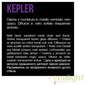 Lustra design industrial cu 18 surse de lumina KEPLER SP18 162478