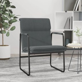 351343 vidaXL Scaun de relaxare, gri închis, 55x64x80 cm, material textil