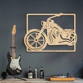 DUBLEZ | Tablou din lemn pentru perete - Motocicleta Chopper