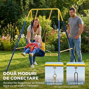 AIYAPLAY Cadru pentru Leagăn de Grădină din Oțel, Anti-UV, Gri | Aosom Romania