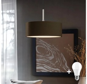 Lustră LED pe cablu Eglo TUNJA 1xE27/60W/230V maro