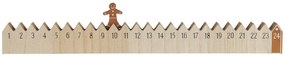 IB Laursen Calendar de Craciun din lemn WALKING GINGERBREAD MAN